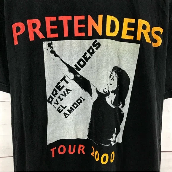 RARE Vintage 2000 Pretenders Band Tour T-Shirt - Picture 4 of 5